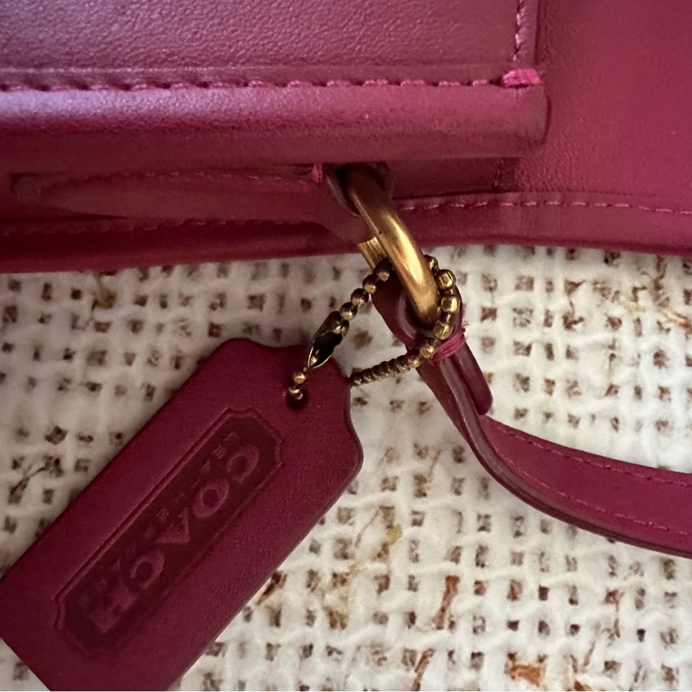 Coach Originals Turnlock flap Square Pouch leather crossbody - Picture 8 of 16
